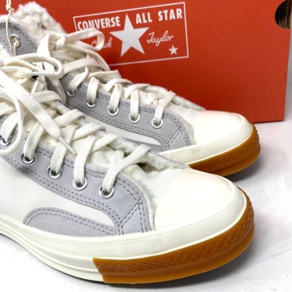 Converse Chuck 70 Sneaker Hi Vintage White Casual Womens Canvas Suede A04409C - Picture 6 of 12